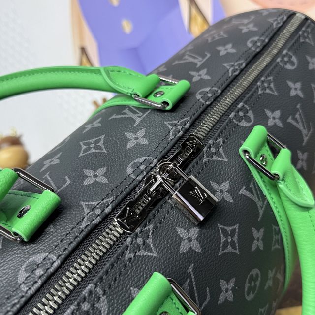 Louis vuitton original monogram eclipse keepall 45 M15251 green