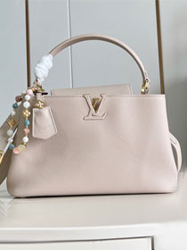 Louis vuitton original calfskin capucines MM souple M12929 beige