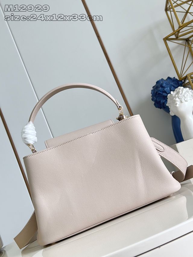 Louis vuitton original calfskin capucines MM souple M12929 beige