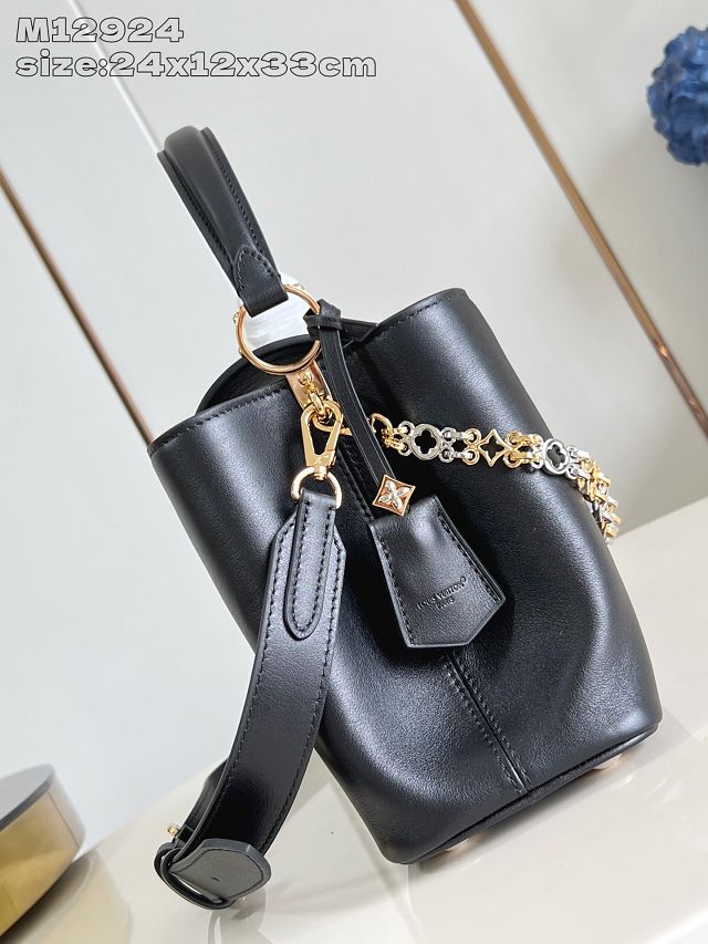 Louis vuitton original calfskin capucines MM souple M12927 black