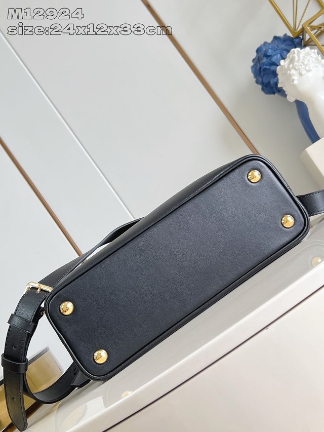 Louis vuitton original calfskin capucines MM souple M12927 black