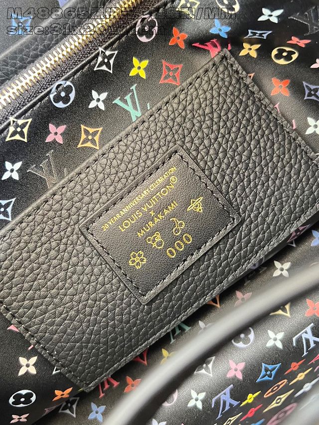 Louis vuitton original calfskin capucines mm handbag M25386 black