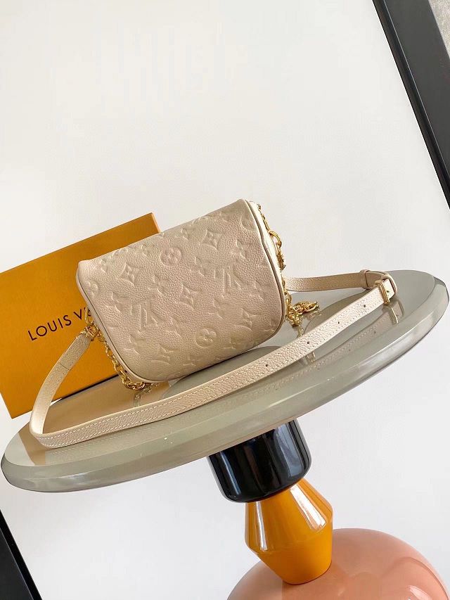 Louis vuitton original calfskin mini bumbag M13827 dune
