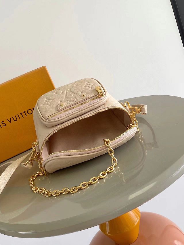 Louis vuitton original calfskin mini bumbag M13827 dune