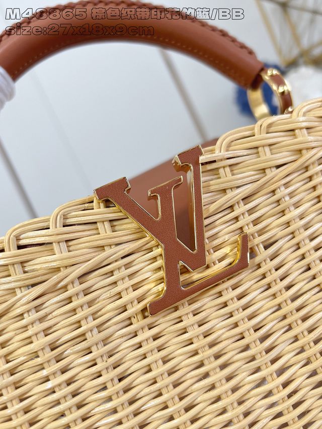 Louis vuitton original rattan capucines BB M260250 brown