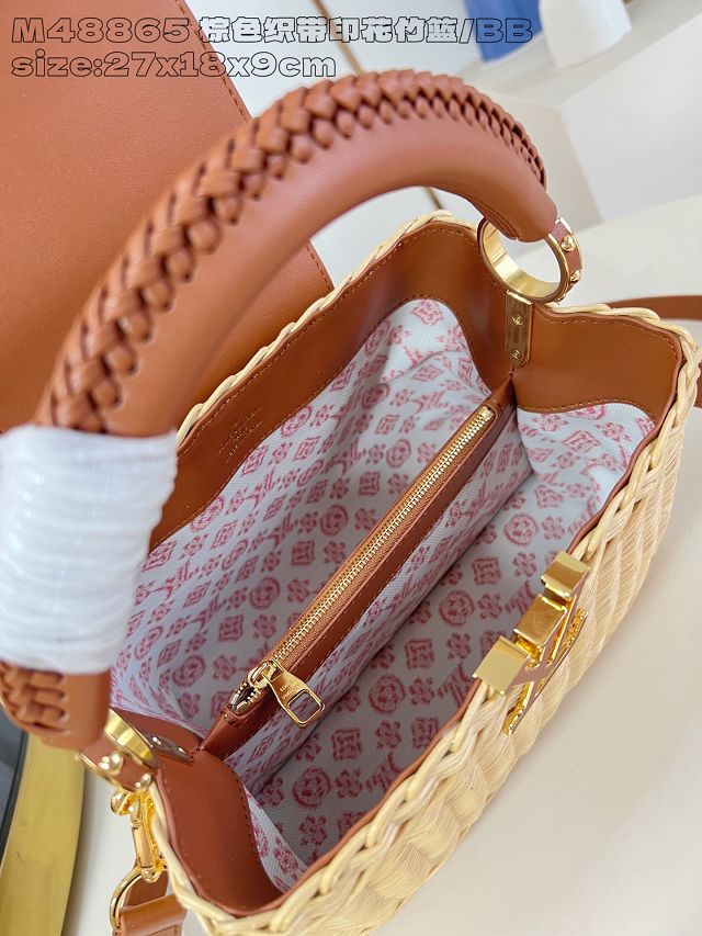 Louis vuitton original rattan capucines BB M260250 brown