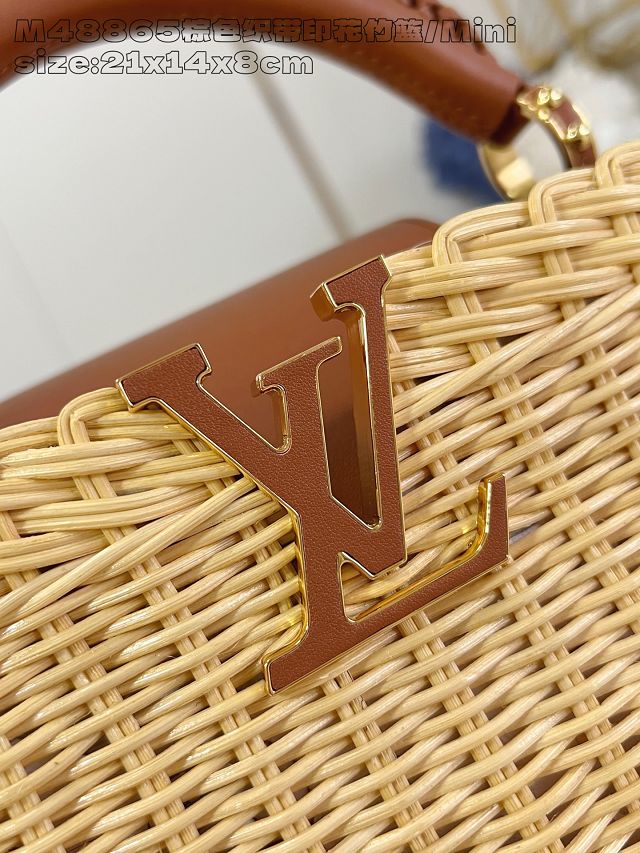Louis vuitton original rattan capucines mini M24976 brown