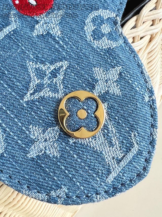 Louis vuitton original rattan&denim capucines BB M14296 black