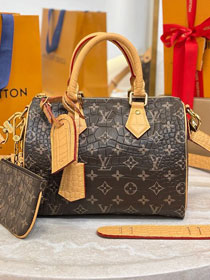 Louis vuitton original soft calfskin speedy P9 25 M24443 brown