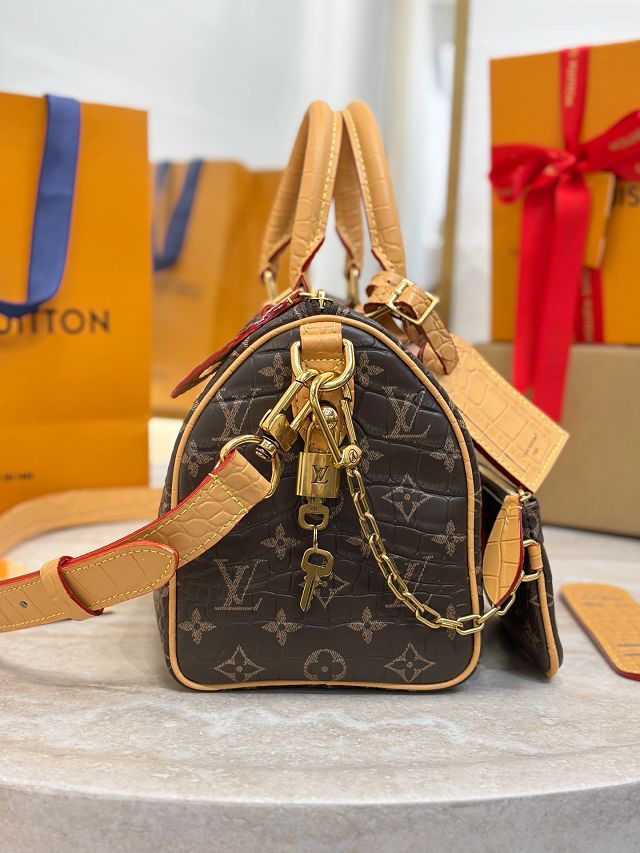 Louis vuitton original soft calfskin speedy P9 25 M24443 brown