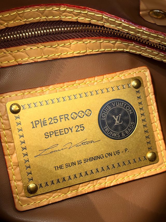 Louis vuitton original soft calfskin speedy P9 25 M24443 brown