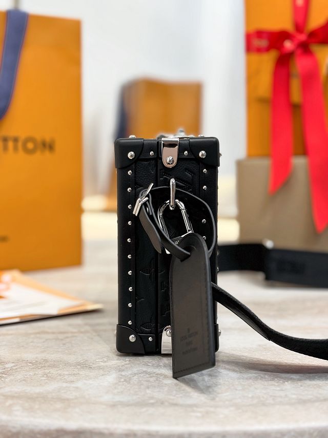 Louis vuitton original calfskin clutch box M12876 black