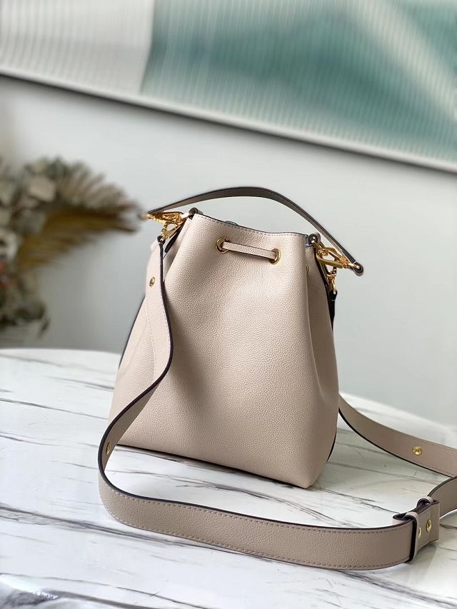 Louis vuitton original calfskin lockme bucket bag M57688 grey