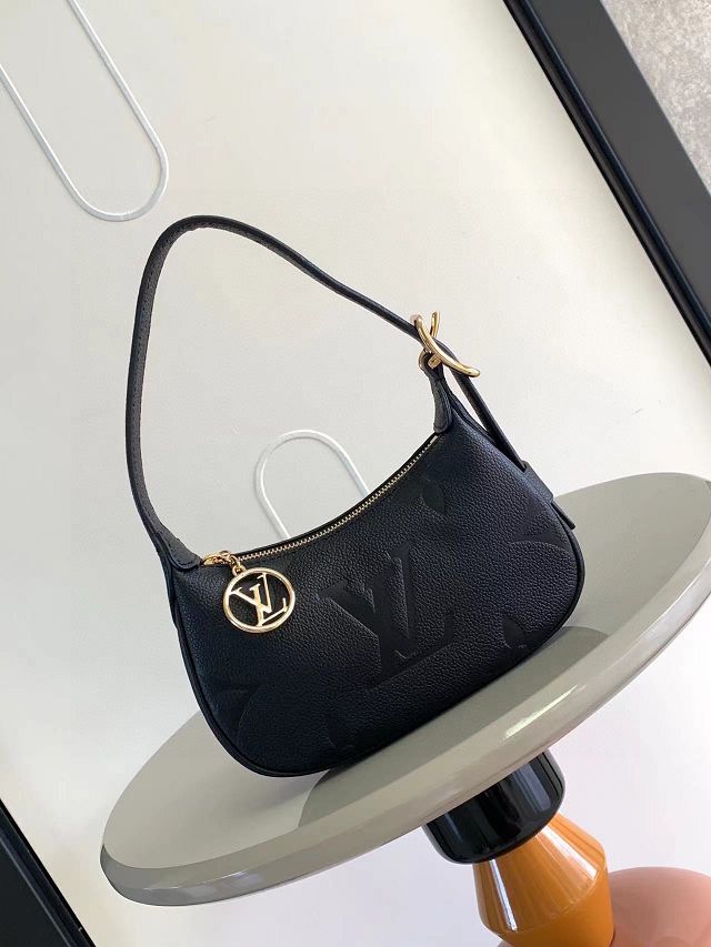 Louis vuitton original calfskin mini moon bag M82391 black