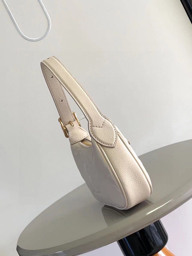 Louis vuitton original calfskin mini moon bag M82519 white 