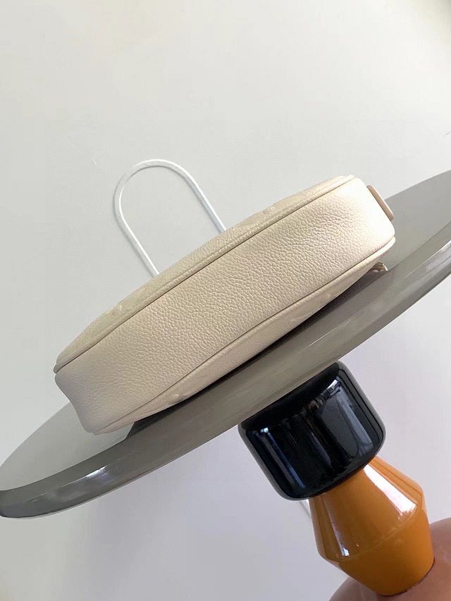 Louis vuitton original calfskin mini moon bag M82519 white 