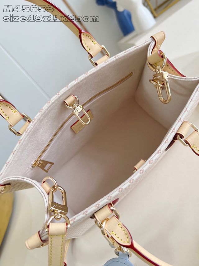 Louis vuitton original calfskin onthego pm M15138 sand