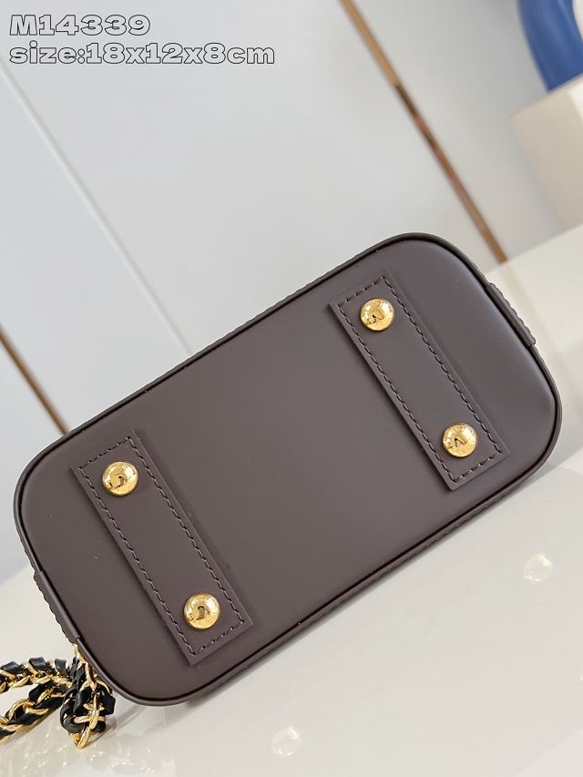 Louis vuitton original damier ebene nano alma N14333 