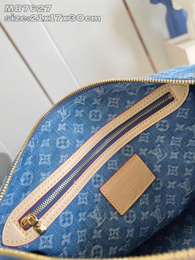 Louis vuitton original denim speedy soft 30 M87627 blue	