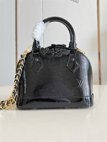 Louis vuitton original epi leather nano alma M14339 black