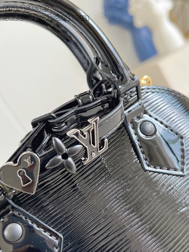 Louis vuitton original epi leather nano alma M14339 black
