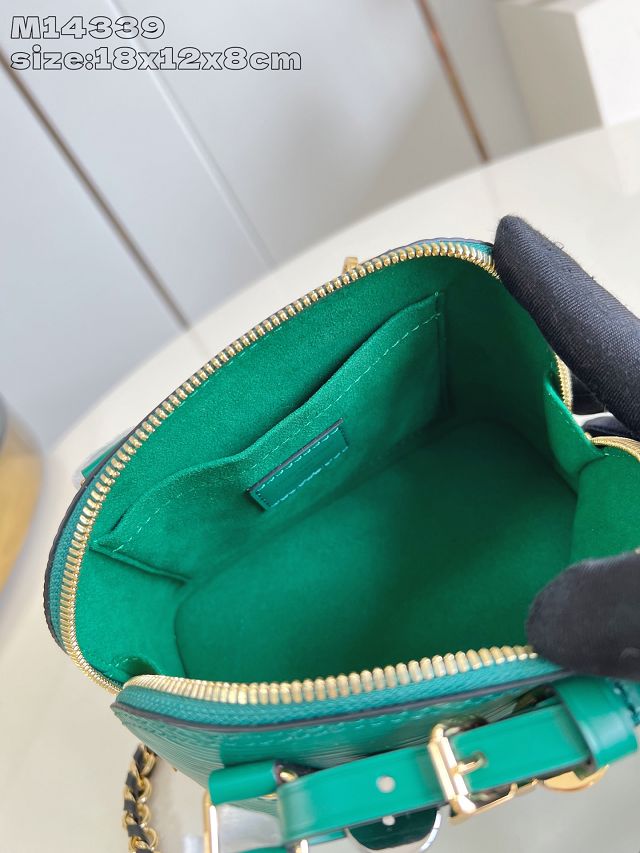 Louis vuitton original epi leather nano alma M14339 green