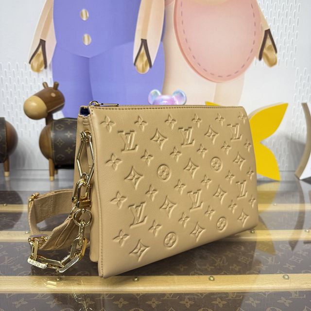 Louis vuitton original lambskin coussin pm bag M21261 apricot