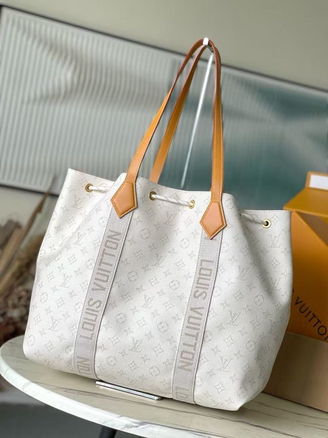 Louis vuitton original monogram canvas marina tote M14652 white