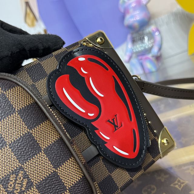 Louis vuitton original damier ebene sawagani trunk N40765