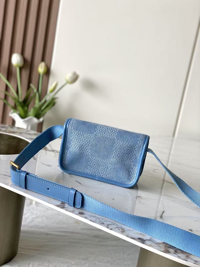 Louis vuitton original denim bosphore wearable wallet N00210 blue