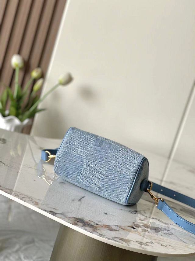 Louis vuitton original denim speedy 18 N00208 blue