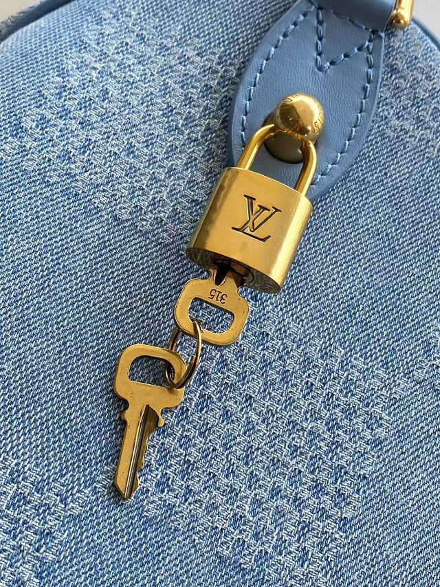 Louis vuitton original denim speedy 30 N00203 blue	