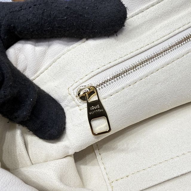 Louis vuitton origianl calfskin dust bag tote M15235 off-white