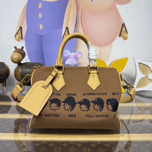 Louis vuitton original canvas speedy 25 M15218 brown
