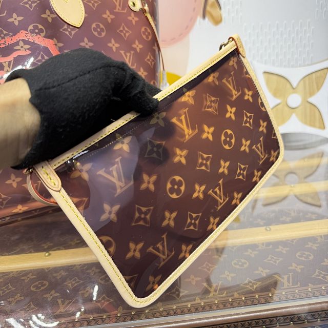 Louis vuitton original monogram PVC neverfull GM M14491 red