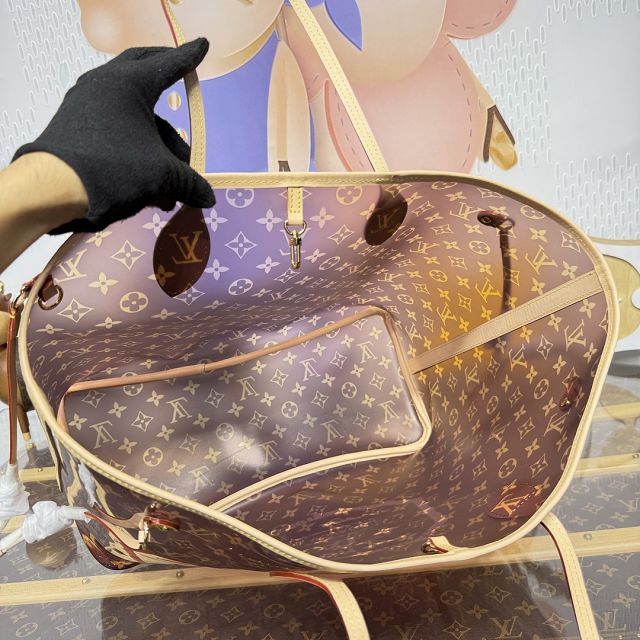 Louis vuitton original monogram PVC neverfull GM M14491 red