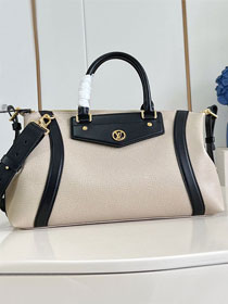 Louis vuitton original calfskin LV biker MM M26563 light grey