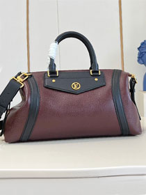 Louis vuitton original calfskin LV biker MM M26563 mahogany