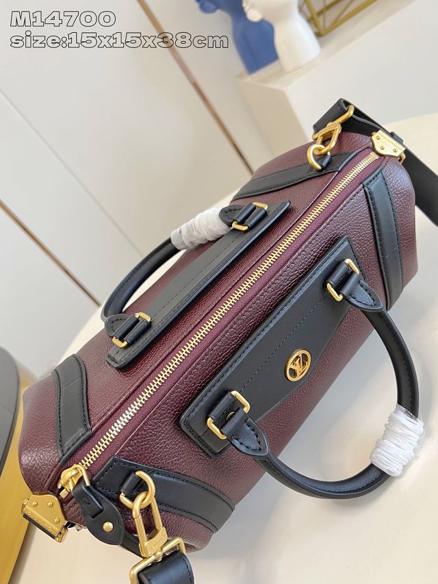 Louis vuitton original calfskin LV biker MM M26563 mahogany
