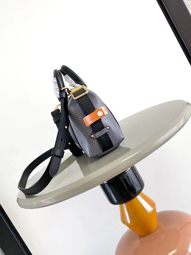 Louis vuitton original calfskin nano LV biker M14623 dark denim