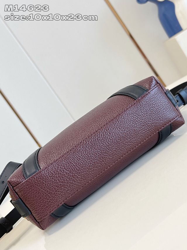 Louis vuitton original calfskin nano LV biker M14623 mahogany