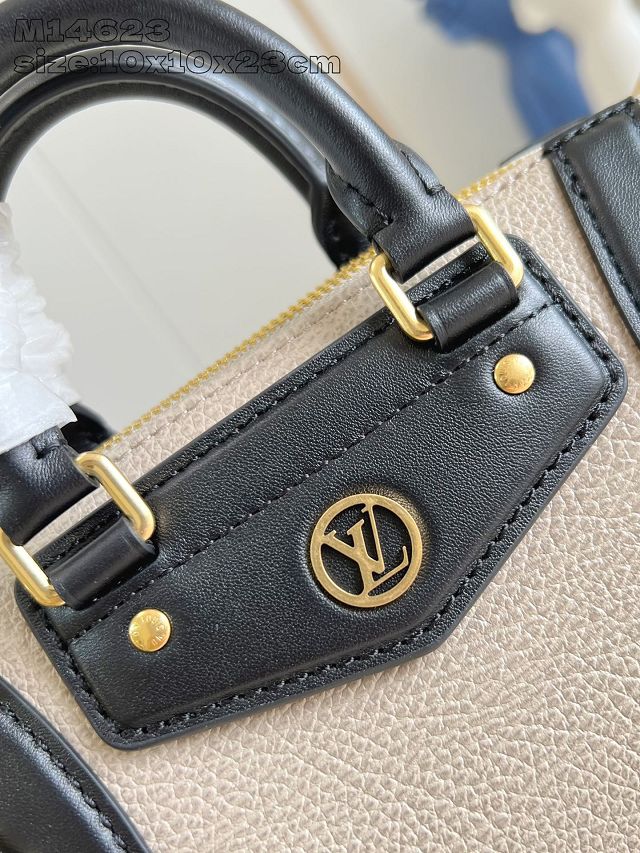 Louis vuitton original calfskin nano LV biker M25566 light grey