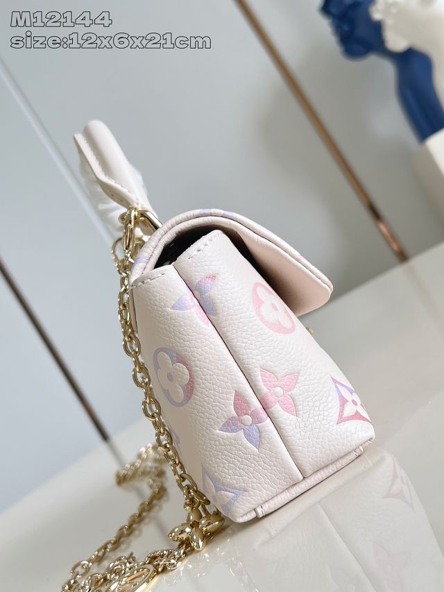 Louis vuitton original calfskin nano madeleine bag M25596 dream beige