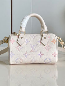 Louis vuitton original calfskin nano speedy M25591 dream beige