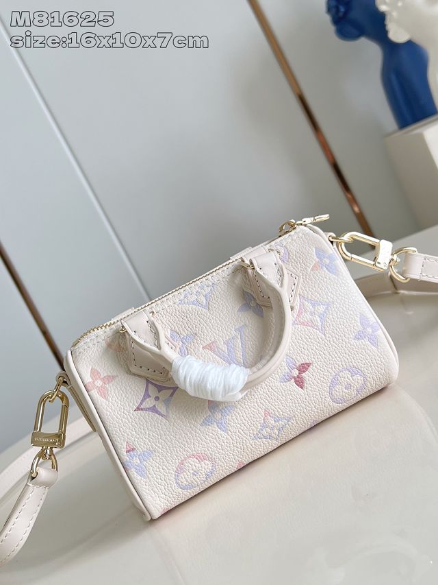Louis vuitton original calfskin nano speedy M25591 dream beige