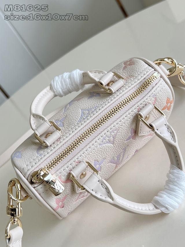 Louis vuitton original calfskin nano speedy M25591 dream beige