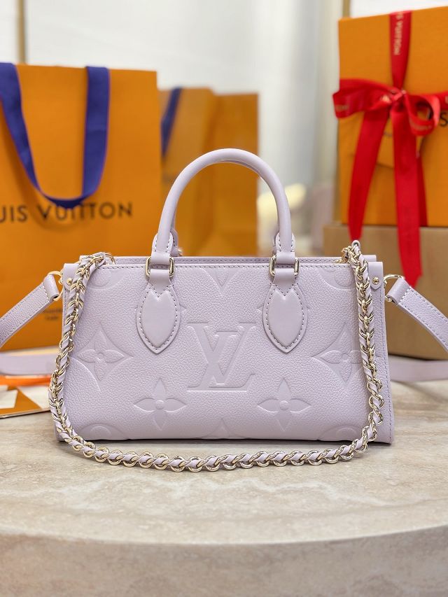 Louis vuitton original calfskin onthego east west M15192 light purple