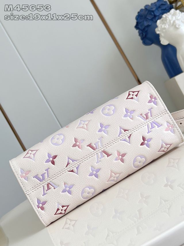 Louis vuitton original calfskin onthego pm M45653 dream beige