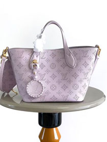 Louis vuitton original mahina calfskin blossom pm tote M14395 light purple