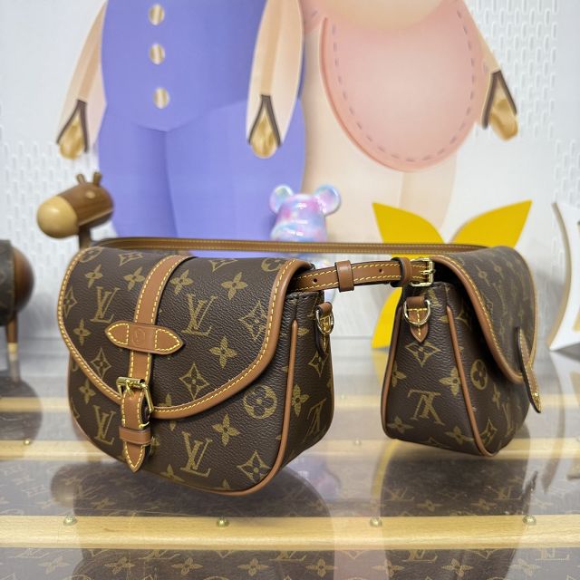 Louis vuitton original monogram canvas duo BB bumbag M26592